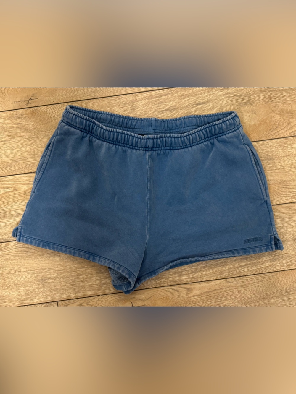 Aritzia Blue Sweatshorts with Elastic Waist